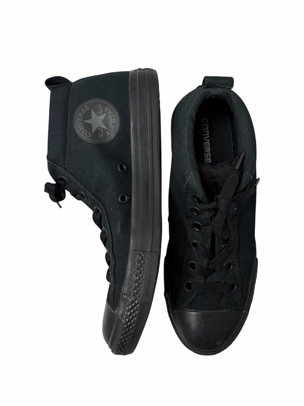 Converse Chuck Taylor All Star Street Mid Black Kids 5 Youth Women's Size 7